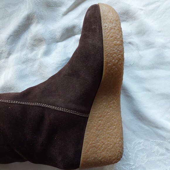 Michael Michael Kors Beaverton Lace Up Shearling Wedge Boots, Size 8.5 - Picture 4 of 7